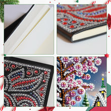 Load image into Gallery viewer, Christmas Winter Diamond Painting Diary Book with Crystal Pendant Bookmark Gifts

