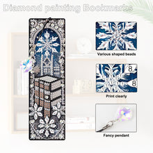 Load image into Gallery viewer, Christmas Winter Diamond Painting Diary Book with Crystal Pendant Bookmark Gifts
