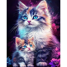 Load image into Gallery viewer, Cat 40*50CM(Canvas) Full Round Drill Diamond Painting
