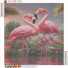 Load image into Gallery viewer, Flamingo 40*60CM(Canvas) Full Round Drill Diamond Painting
