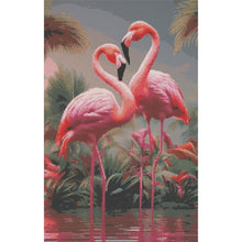 Load image into Gallery viewer, Flamingo 40*60CM(Canvas) Full Round Drill Diamond Painting
