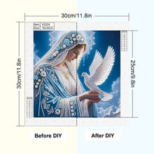 Load image into Gallery viewer, Religion - Virgin Mary 30*30CM(Canvas) Partial Special Shaped Drill Diamond Painting
