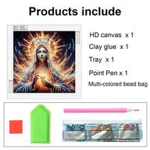 Load image into Gallery viewer, Religion - Virgin Mary 30*30CM(Canvas) Partial Special Shaped Drill Diamond Painting
