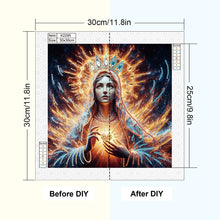 Load image into Gallery viewer, Religion - Virgin Mary 30*30CM(Canvas) Partial Special Shaped Drill Diamond Painting
