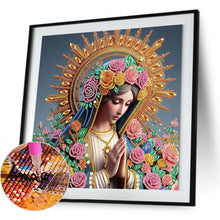 Load image into Gallery viewer, Religion - Virgin Mary 30*30CM(Canvas) Partial Special Shaped Drill Diamond Painting
