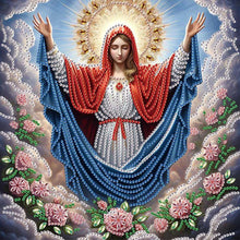 Load image into Gallery viewer, Religion - Virgin Mary 30*30CM(Canvas) Partial Special Shaped Drill Diamond Painting
