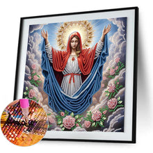 Load image into Gallery viewer, Religion - Virgin Mary 30*30CM(Canvas) Partial Special Shaped Drill Diamond Painting
