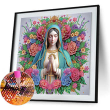 Load image into Gallery viewer, Religion - Virgin Mary 30*30CM(Canvas) Partial Special Shaped Drill Diamond Painting
