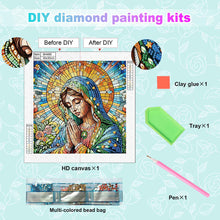 Load image into Gallery viewer, Religion - Virgin Mary 30*30CM(Canvas) Partial Special Shaped Drill Diamond Painting
