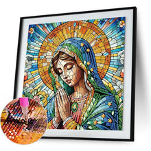 Load image into Gallery viewer, Religion - Virgin Mary 30*30CM(Canvas) Partial Special Shaped Drill Diamond Painting
