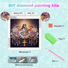 Load image into Gallery viewer, Religion - Virgin Mary 30*30CM(Canvas) Partial Special Shaped Drill Diamond Painting
