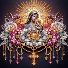 Load image into Gallery viewer, Religion - Virgin Mary 30*30CM(Canvas) Partial Special Shaped Drill Diamond Painting
