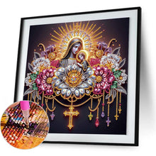 Load image into Gallery viewer, Religion - Virgin Mary 30*30CM(Canvas) Partial Special Shaped Drill Diamond Painting
