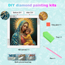 Load image into Gallery viewer, Religion - Virgin Mary 30*30CM(Canvas) Partial Special Shaped Drill Diamond Painting
