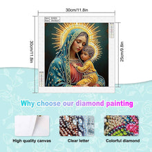 Load image into Gallery viewer, Religion - Virgin Mary 30*30CM(Canvas) Partial Special Shaped Drill Diamond Painting
