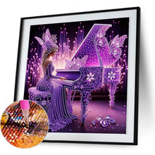 Load image into Gallery viewer, Elegant Lady In A Top Hat-Woman 30*30CM(Canvas) Partial Special Shaped Drill Diamond Painting
