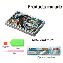 Load image into Gallery viewer, Diamond Painting Credit Card Holder Tree Business Card Holder for Outdoor Travel

