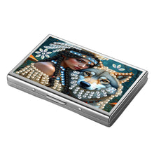 Load image into Gallery viewer, Diamond Painting Credit Card Holder Tree Business Card Holder for Outdoor Travel
