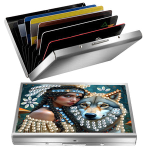 Diamond Painting Credit Card Holder Tree Business Card Holder for Outdoor Travel