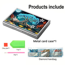 Load image into Gallery viewer, Diamond Painting Credit Card Holder Tree Business Card Holder for Outdoor Travel
