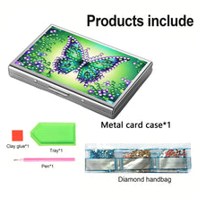 Load image into Gallery viewer, Diamond Painting Credit Card Holder Tree Business Card Holder for Outdoor Travel
