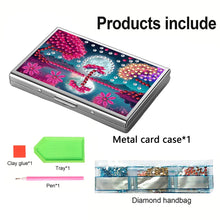 Load image into Gallery viewer, Diamond Painting Credit Card Holder Tree Business Card Holder for Outdoor Travel
