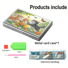 Load image into Gallery viewer, Diamond Painting Credit Card Holder Tree Business Card Holder for Outdoor Travel
