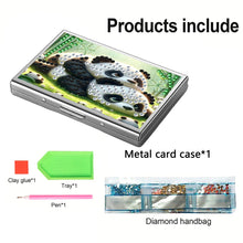 Load image into Gallery viewer, Diamond Painting Credit Card Holder Tree Business Card Holder for Outdoor Travel
