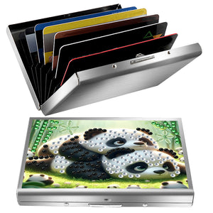 Diamond Painting Credit Card Holder Tree Business Card Holder for Outdoor Travel