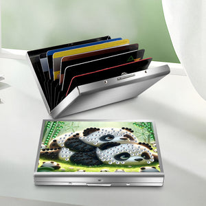 Diamond Painting Credit Card Holder Tree Business Card Holder for Outdoor Travel