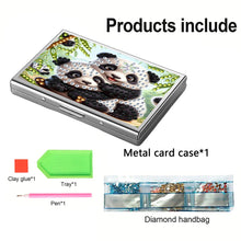 Load image into Gallery viewer, Diamond Painting Credit Card Holder Tree Business Card Holder for Outdoor Travel
