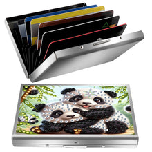 Load image into Gallery viewer, Diamond Painting Credit Card Holder Tree Business Card Holder for Outdoor Travel

