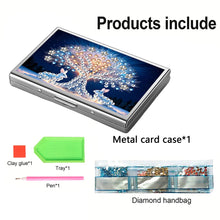 Load image into Gallery viewer, Diamond Painting Credit Card Holder Tree Business Card Holder for Outdoor Travel
