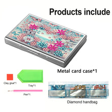 Load image into Gallery viewer, Diamond Painting Credit Card Holder Tree Business Card Holder for Outdoor Travel
