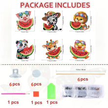 Load image into Gallery viewer, 6Pcs Animal Stakes Diamond Painting Kits DIY Diamond Art Kits for Beginners
