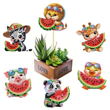 Load image into Gallery viewer, 6Pcs Animal Stakes Diamond Painting Kits DIY Diamond Art Kits for Beginners
