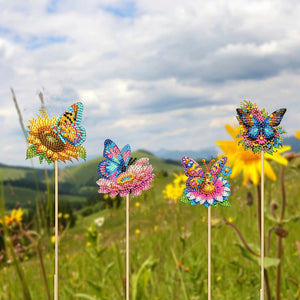 6Pcs Animal Stakes Diamond Painting Kits DIY Diamond Art Kits for Beginners