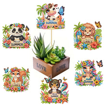 Load image into Gallery viewer, 6Pcs Animal Stakes Diamond Painting Kits DIY Diamond Art Kits for Beginners

