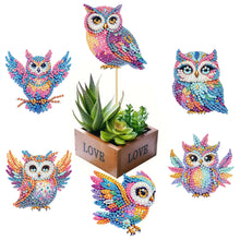 Load image into Gallery viewer, 6Pcs Animal Stakes Diamond Painting Kits DIY Diamond Art Kits for Beginners
