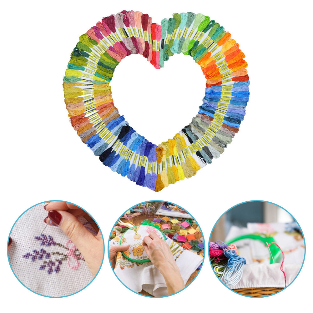 50PCS Cross Stitch Threads 8m Multi-Colored Sewing Thread Embroidery Accessories