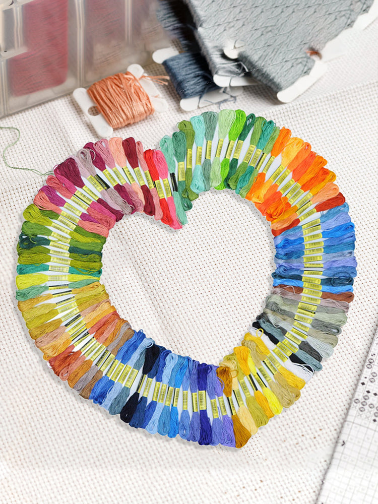 50PCS Cross Stitch Threads 8m Multi-Colored Sewing Thread Embroidery Accessories