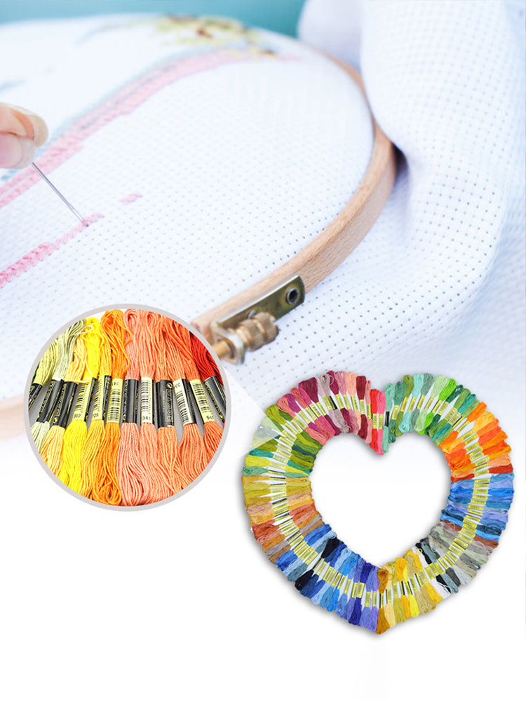 50PCS Cross Stitch Threads 8m Multi-Colored Sewing Thread Embroidery Accessories