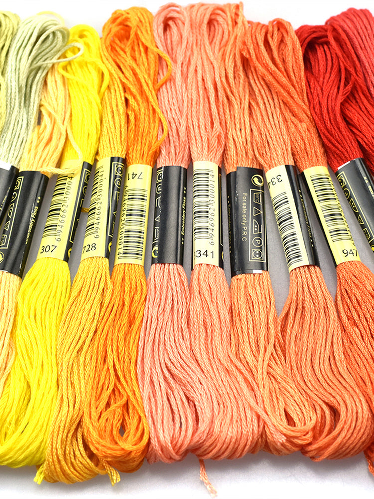 50PCS Cross Stitch Threads 8m Multi-Colored Sewing Thread Embroidery Accessories