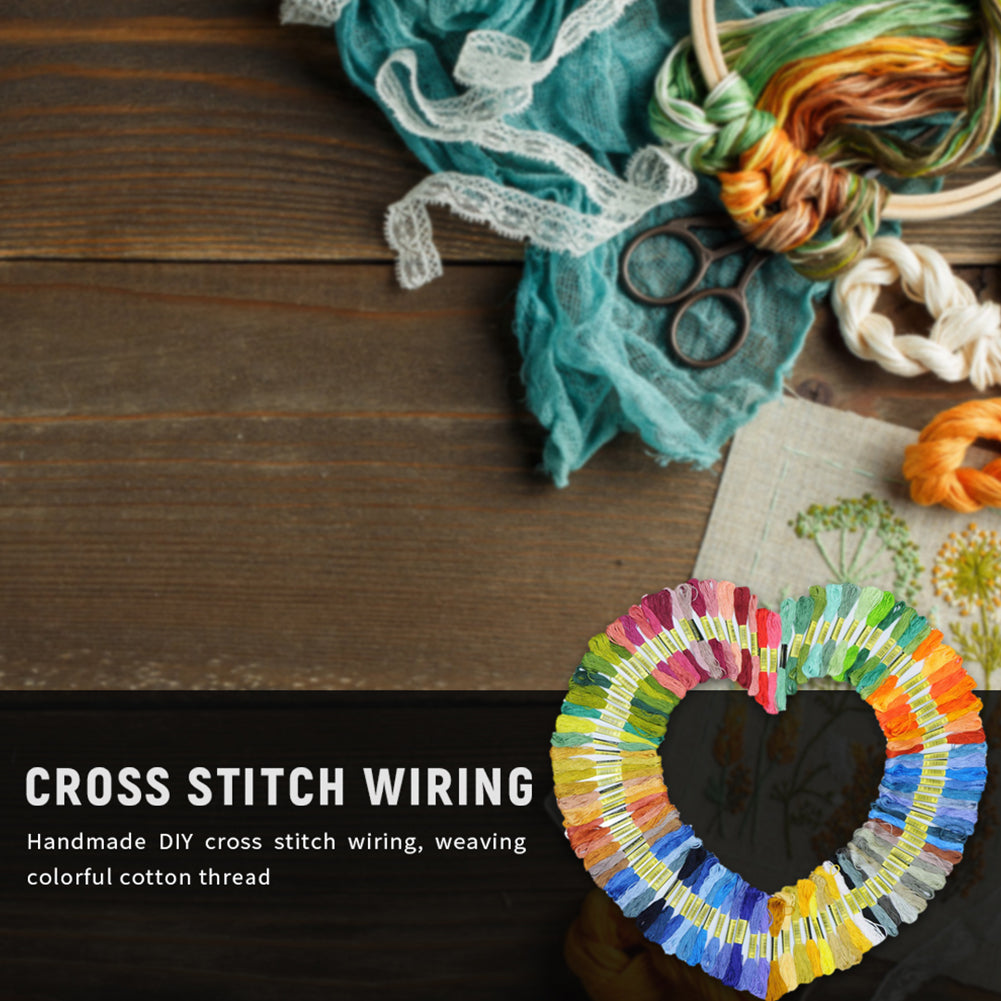 50PCS Cross Stitch Threads 8m Multi-Colored Sewing Thread Embroidery Accessories