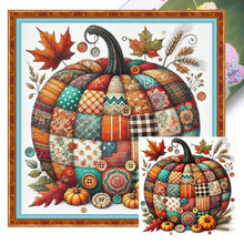 Load image into Gallery viewer, Colorful mosaic pumpkin-40*40CM  14CT Stamped Cross Stitch

