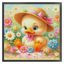 Load image into Gallery viewer, Little yellow duck - 60*60CM 14CT Stamped Cross Stitch Egyptian cotton（Spring Brand）
