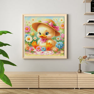 Little yellow duck - 60*60CM 14CT Stamped Cross Stitch Egyptian cotton（Spring Brand）
