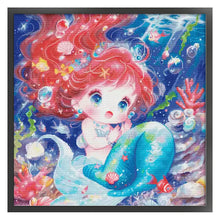 Load image into Gallery viewer, Mermaid princess - 65*65CM 14CT Stamped Cross Stitch Egyptian cotton£¨Spring Brand£©

