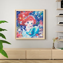 Load image into Gallery viewer, Mermaid princess - 65*65CM 14CT Stamped Cross Stitch Egyptian cotton（Spring Brand）
