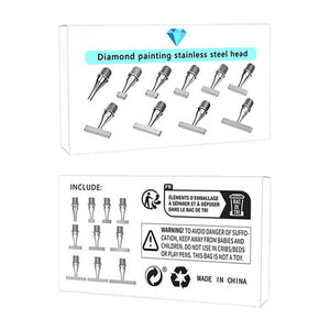 Stainless Steel Diamond Painting Pen Tip Diamond Art Pen Tip for DIY Crafts (11)